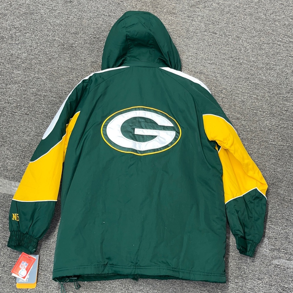 NEW NFL GREEBAY PACKERS 4:1 Hooded cold weather Coat
